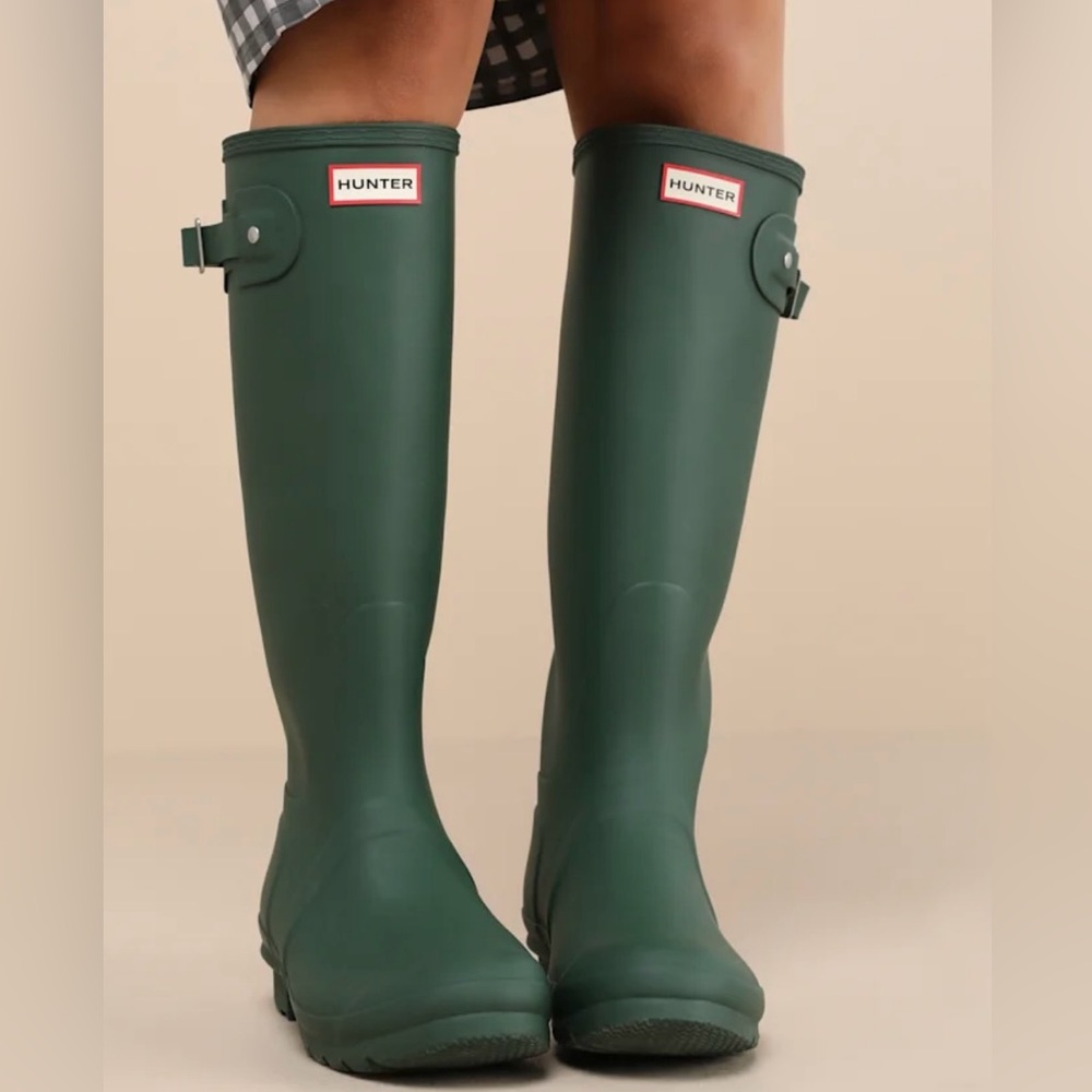 Women's Hunter Green Rain Boots